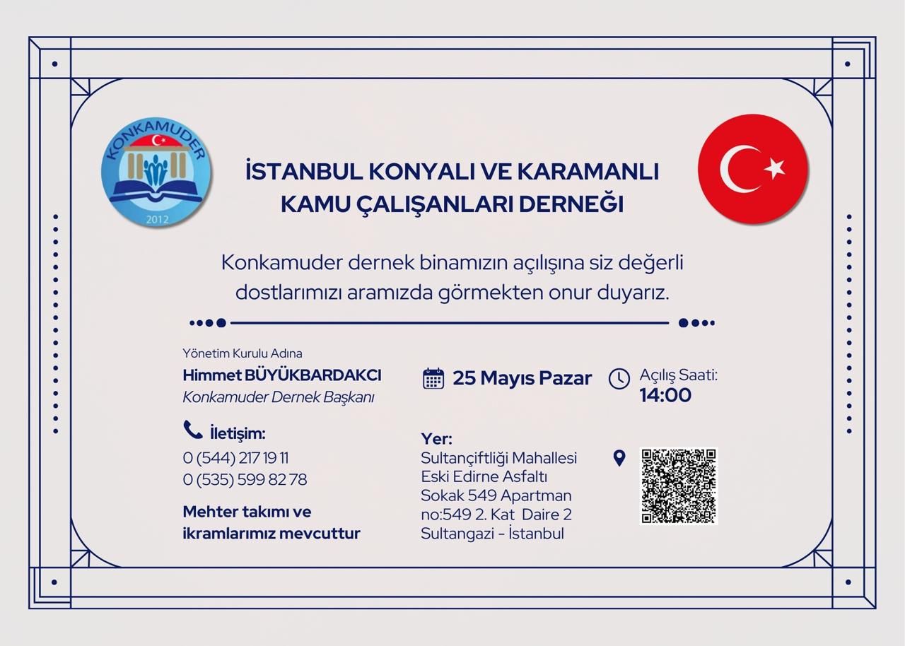 Dernek Merkezimiz Açılıyor